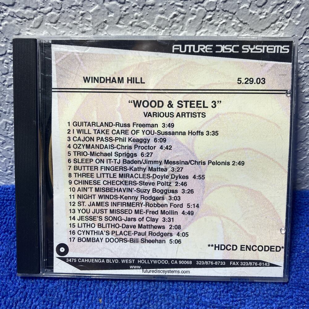 Windham Hill - Wood & Steel 3 (Promo CD, 2003) Master Cd Rare